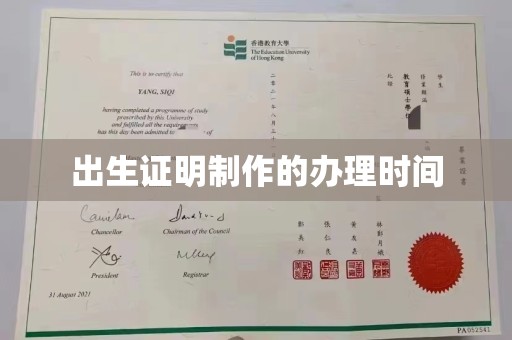 嘉黎出生证明制作的办理时间